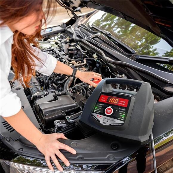 SC1281 6/12V Fully Automatic Battery Charger, Engine Starter, Boost Maintainer - Picture 4 of 7